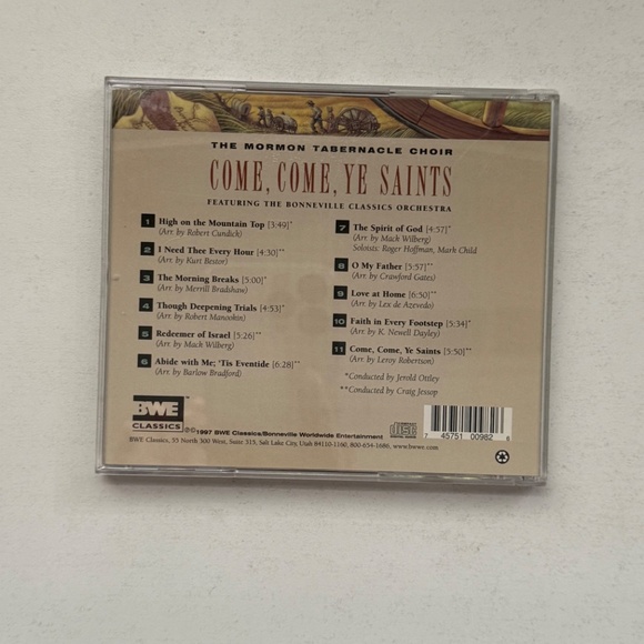 Come, Come, Ye Saints, The Mormon Tabernacle Choir BWE Classics CD - Picture 2 of 4